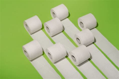 Toilet Paper Rolls Unrolling On Green Background Welcome Site