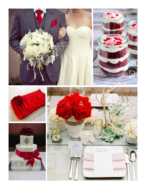 Red Grey Wedding Inspiration Wiregrass Weddings