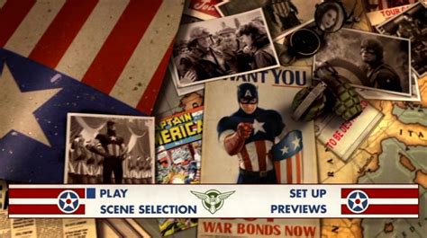 The first avenger (2011) movie clip hd. Captain America: The First Avenger (2011) - DVD Menu