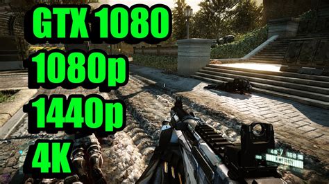 Crysis 2 Gtx 1080 1080p 1440p And 4k Frame Rate Test Youtube