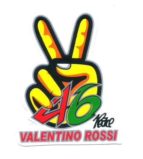 Sticker Valentino Rossi 46 Logo Logo Valentino Rossi 46 Runway Envy