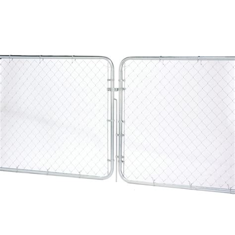 4 ft h x 12 ft w galvanized steel chain link fence gate in the chain link fence gates department