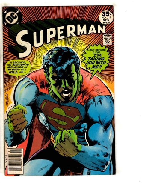 Superman 317 Fnvf Dc Comic Book Neal Adams Cover Batman Flash Arrow