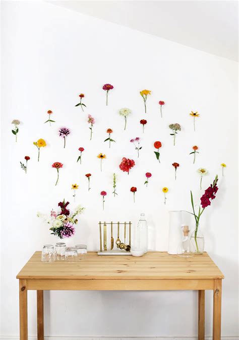 20 Simple Diy Flower Wall Decor Ideas Its Overflowing