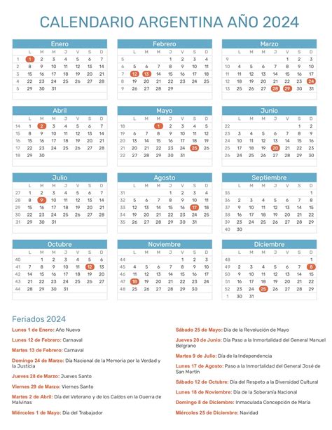 Calendario De Feriados 2024 En Argentina Image To U