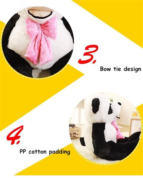 Stuffed And Plush Animals 260cm Giant Oversize Panda Doll Toys Tie Panda