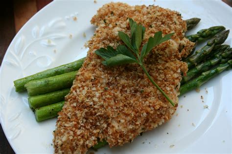 In this recipe, chicken breast is coated in toasted panko and baked in the oven until golden brown. Baked Panko Chicken