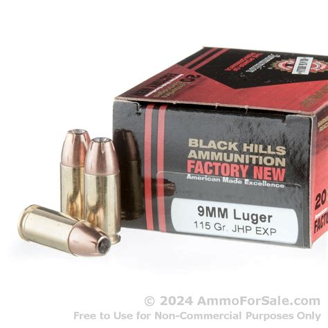 20 Rounds Of Discount 115gr Hp 9mm Ammo For Sale By Black Hills Ammunition