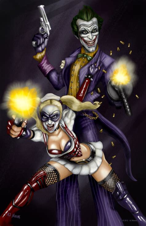 Somehow, there are people out there so talented that they can do just that: Joker and Harley Quinn by GudFit on DeviantArt