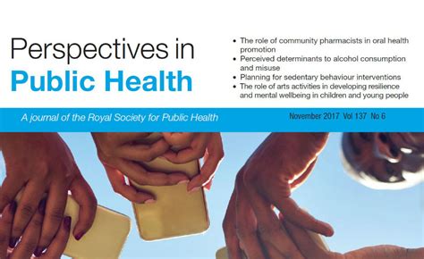 It has received the issn number. RSPH | Perspectives in Public Health journal - November ...