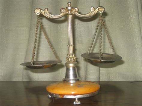 Vintage Brass Scale Of Justice Balance Scale Vintage
