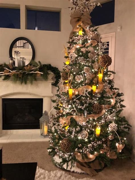 This option creates a beautiful base for a classic and simple christmas tree, making for a rustic and charming feel. Cotton Tree | Holiday decor, Tree, Christmas tree