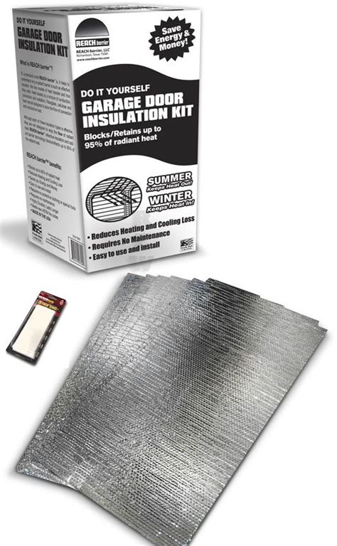 Wear gloves and safety glasses to protect yourself. Reach Barrier Reflective Air² Garage Door Insulation Kit (With images) | Door insulation, Garage ...