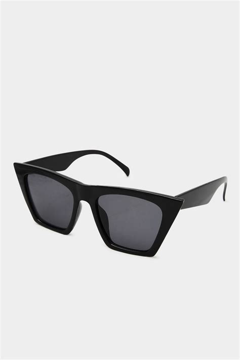 Black Cat Eye Frame Sunglasses Yours Clothing