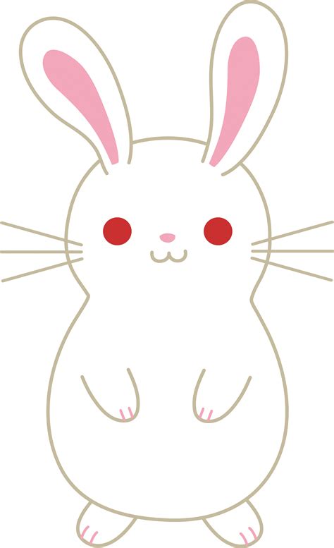 Cute White Rabbits Clipart Clip Art Library