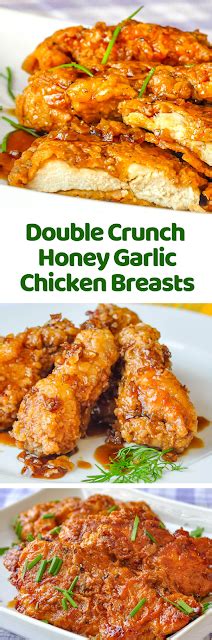 Double Crunch Honey Garlic Chicken Breasts Delish Kitchen