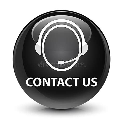Contact Us Customer Care Team Icon Green Square Button Stock