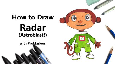 How To Draw Radar From Astroblast With Promarkers Speed Drawing