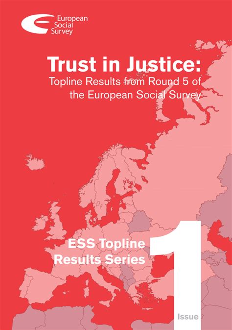 PDF Trust In Justice Topline Results From The Round Of The European Social Survey