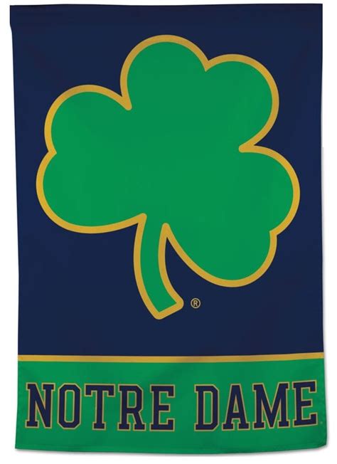 Notre Dame Flag Clover Logo House Banner Heartland Flags Heartlandflags