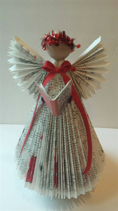 Custom Repurposed Book Angel Made From A Book Supplied By Etsy In