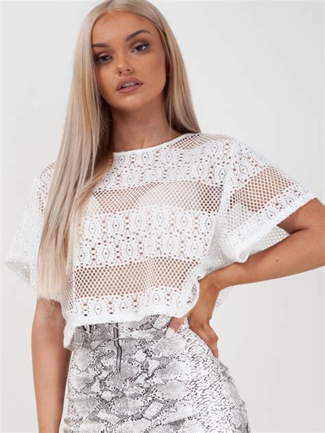 Wholesale Oversized Crochet Knit Crop Top Stylewise Direct