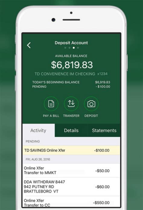 The cash card is a black, customizable card. How to Download and Log in to the TD Bank Mobile App