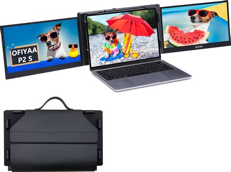 Ofiyaa P2 S Triple Portable Monitor For Laptop No Drive