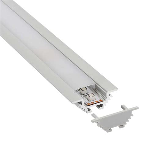 KIT Perfil Aluminio CORNER Para Tiras LED 1 Metro Perfiles Para