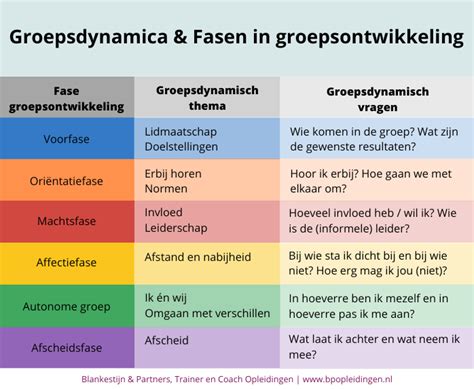 Groepsdynamica In Teamcoaching Blankestijn And Partners