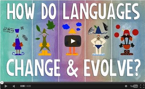 A Good Ted Ed Video Lesson On How Languages Evolve Educational