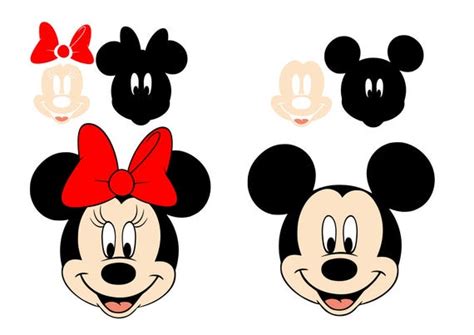 Minnie And Mickey Mouse Svg In Layers Download Svg Digital