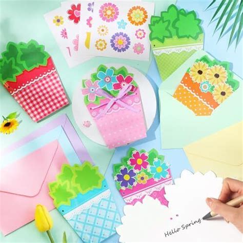24 Sets Card Making Kits Diy Handmade Greeting Card Kits For Kids With