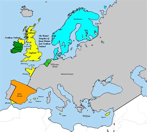 Britain Europe Map