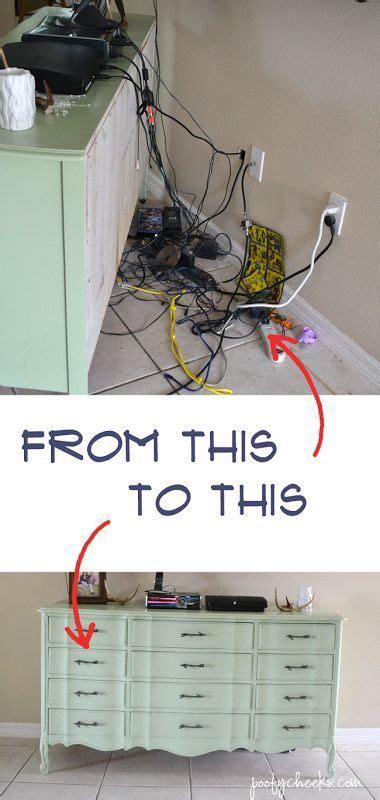 How To Hide Electronic Cords Home Organization Diy Home Decor Home