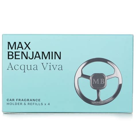 Max Benjamin Car Fragrance Gift Set Acqua Viva Pcs Car Diffuser