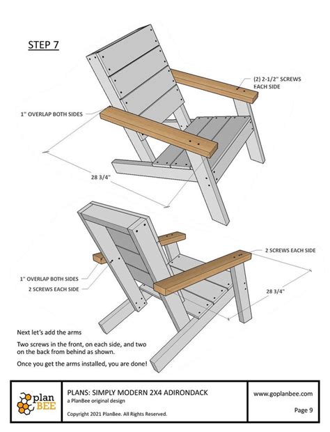 15 Guides Easy Modern Adirondack Chair Plans Any Wood Plan