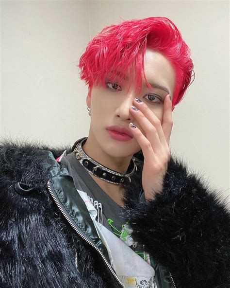 Park Seonghwa Red Hair Instagram Update Kim Hongjoong