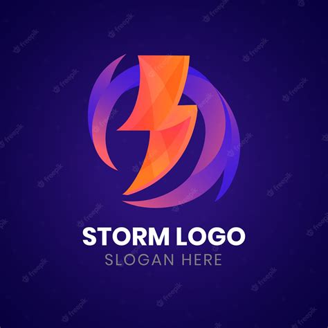 Free Vector Gradient Storm Logo Template