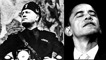Image result for Benito Mussolini obama
