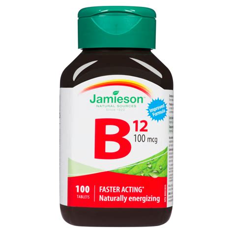 Jamieson B12 100 Mcg 100 Tablets Weshineca Health And Beauty