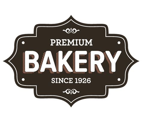 vector bakery logos  label vector graphic