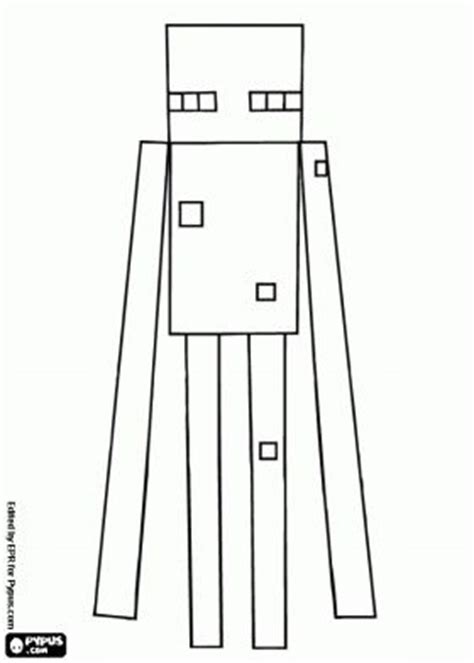 Download An Enderman, a Minecraft creature with long arms coloring ...
