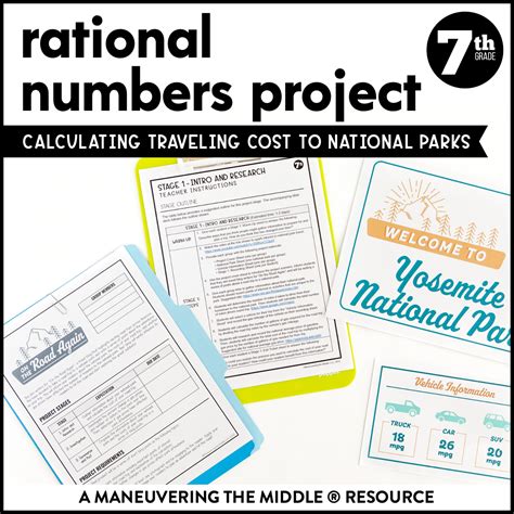 Rational Numbers 7th Grade Project Maneuvering The Middle