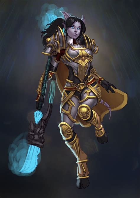 Draenei Paladin By Vaard World Of Warcraft Draenei Female Draenei
