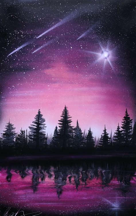 Night Sky Painting Galaxy Painting Art Painting Acrylic Painting