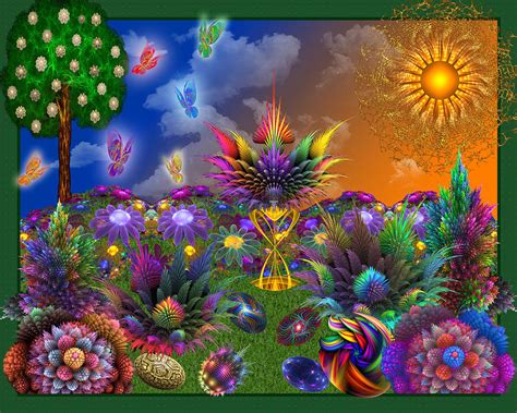 Apo Rainbow Garden Digital Art By Peggi Wolfe