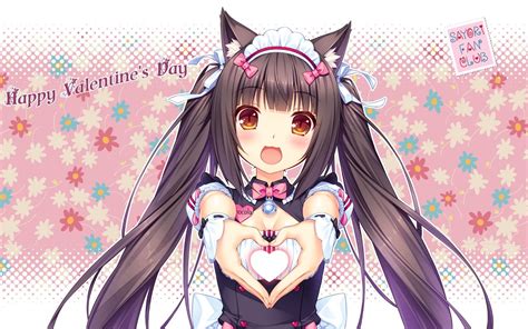 Sayori Nekopara Valentine Anime Neko Anime Cat Girl