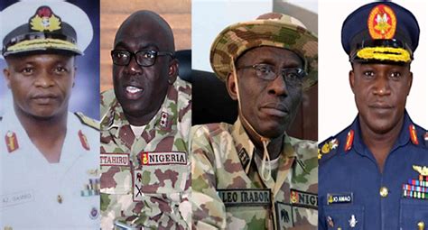Whoever rejoices in the bad. Meet Nigeria's New Service Chiefs - Arise News