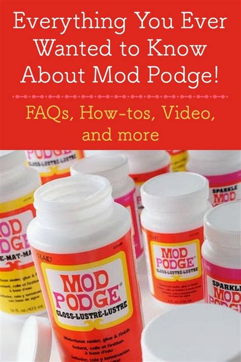 Learn How To Mod Podge For Beginners Mod Podge Mod Podge Crafts Mod